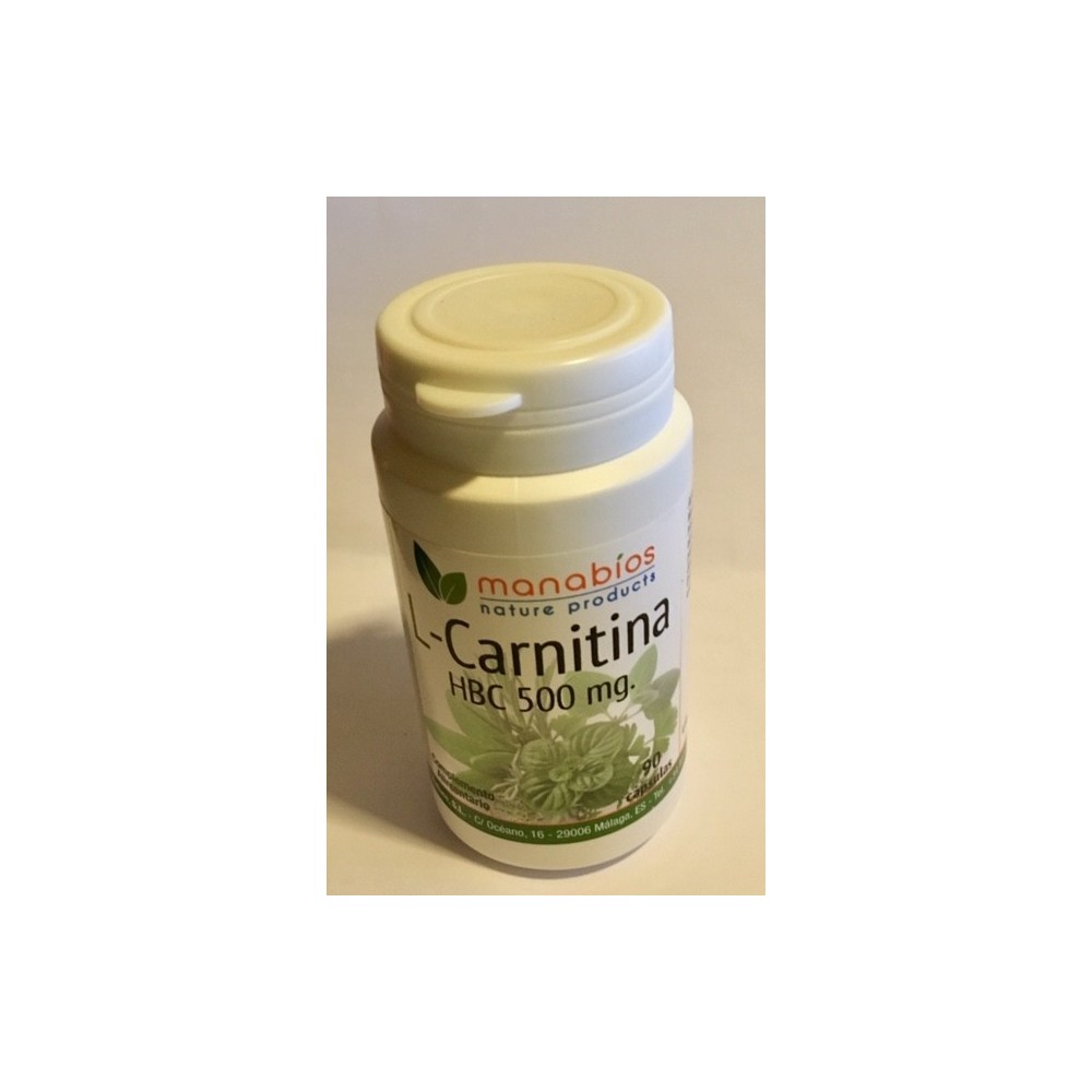 L-Carnitine 500 mg. de Manabíos Manabios 111450 Quemagrasas y similares salud.bio