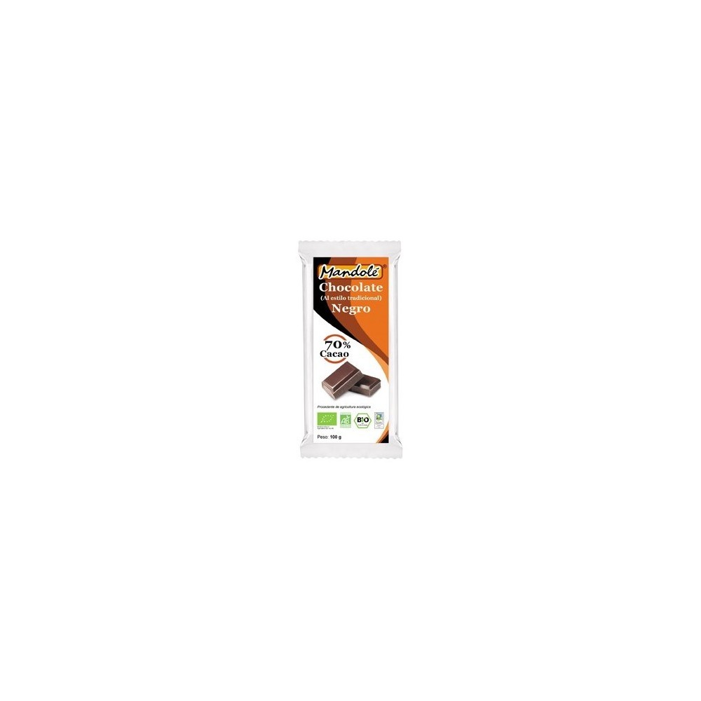 Chocolate Negro BIO (70% cacao) en tableta 100 grs Mandolé 3505052530 Alimentación salud.bio
