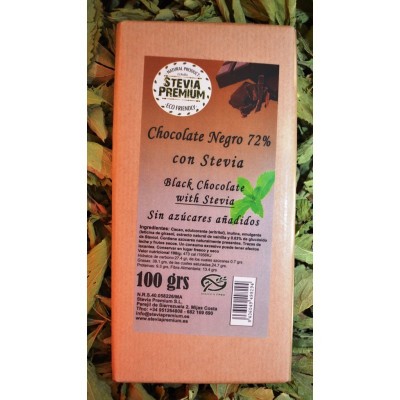 Chocolate Negro y Stevia - 100 gr Stevia Premium 4380052294 Chocolates salud.bio