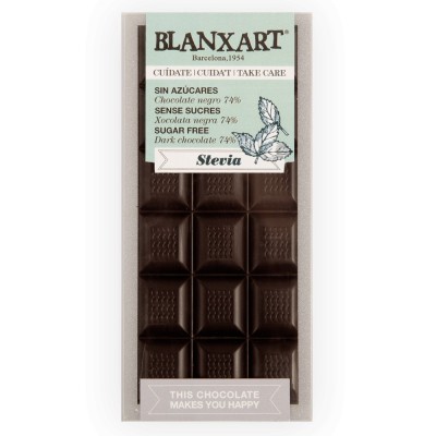 Cuídate Negro 74% sin Azúcar con Stevia Blanxart 0675052223 Chocolates salud.bio