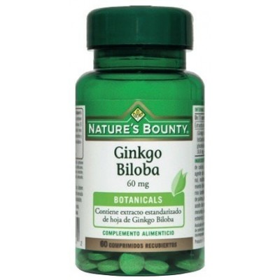 Ginkgo 60mg Nature´s Bounty Nature's Bounty 03649 Sistema circulatorio salud.bio