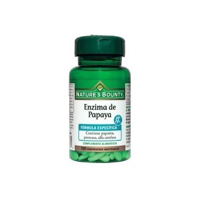 Enzima Papaya 100 comprimidos de Nature's Bounty Nature's Bounty 03621 Inicio salud.bio