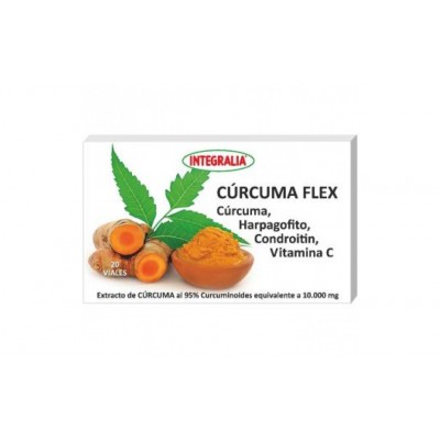 CURCUMA FLEX 20 viales de Integralia INTEGRALIA 518 Suplementos Naturales acción Analgesica, Antiinflamatoria, malestar, dolo...