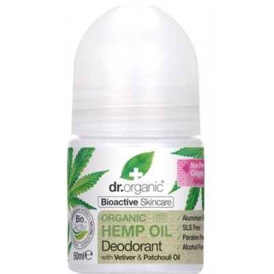 Desodorante de aceite de cañamo (Organic Hemp) de Dr. Organic Doctor Organic 00482 Cosmética Natural salud.bio