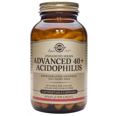 40 Plus Acidophilus Avanzado PROBIÓTICO Advanced 40+ Acidophilus de solgar SOLGAR SOL-00777 Ayudas aparato Digestivo salud.bio