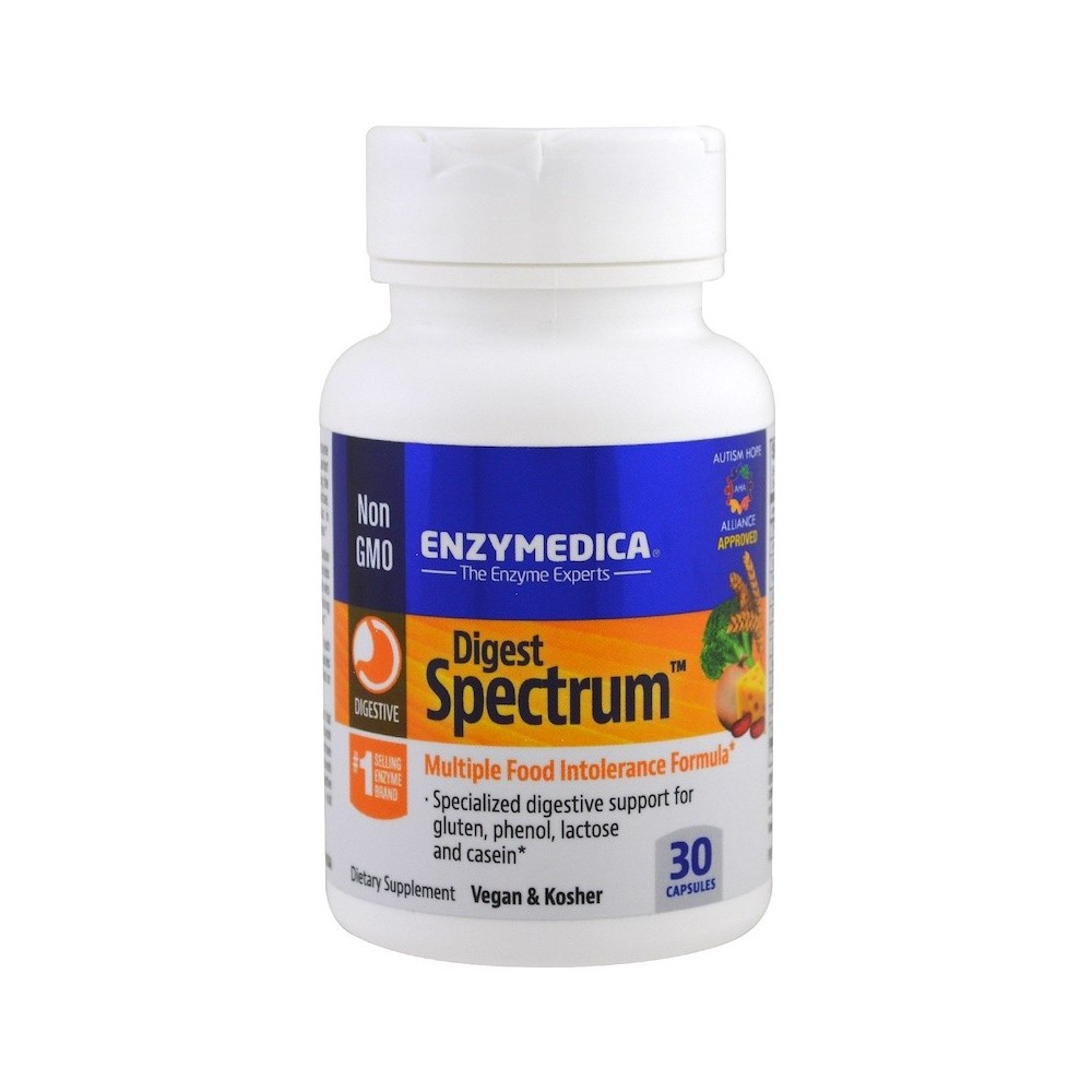 Digest Spectrum 30 Cápsulas de Enzymedica Enzymedica ENZ13170 Ayudas aparato Digestivo salud.bio