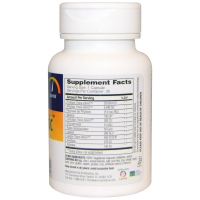 Digest Basic, Fórmula Enzimática Esencial, de Enzymedica Enzymedica ENZ-29050 Ayudas aparato Digestivo salud.bio