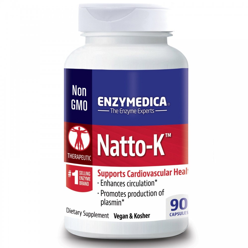 Natto-K, (Natoquinasa) Cardiovascular de Enzymedica Enzymedica ENZ-22030 Sistema circulatorio salud.bio