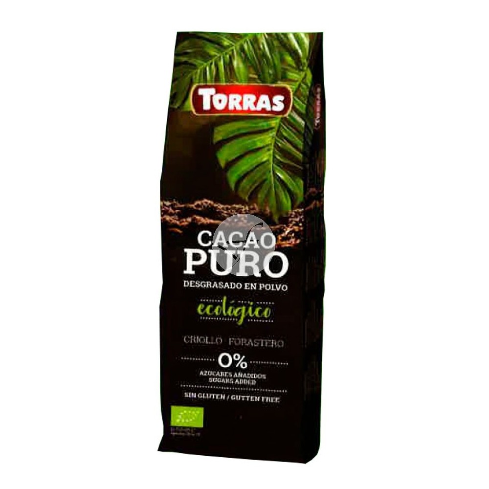Cacao Puro Desgrasado en Polvo Ecológico Torras Chocolates Torras TO 40203 Chocolates salud.bio