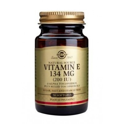 Vitamina E 134Mg (200 IU) Solgar 50 Cápsulas blandas SOLGAR 083500 Inicio salud.bio