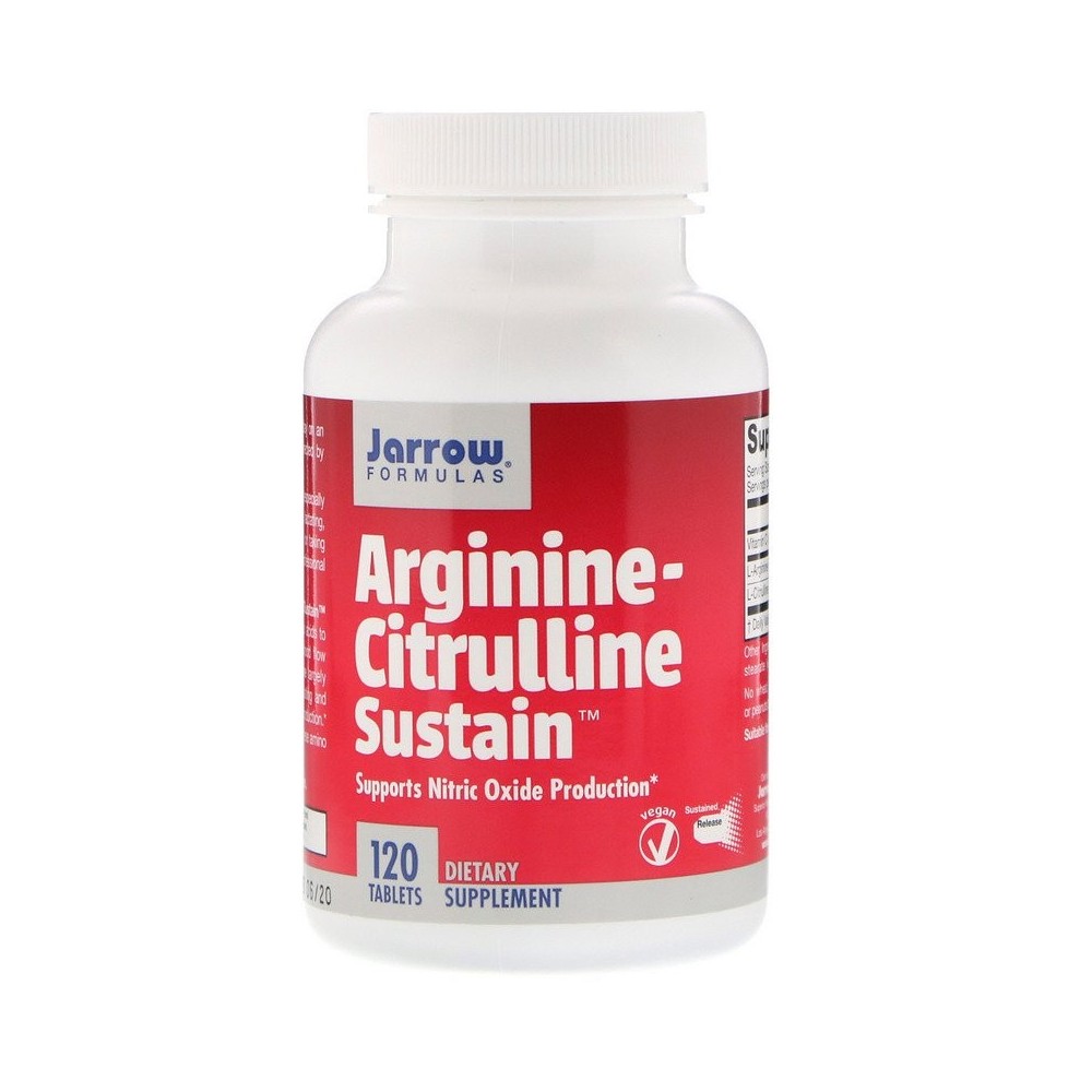 Sostenimiento de arginina-citrulina, 120 tabletas de Jarrow Formulas Jarrow Formula  JRW-29072 Aminoácidos salud.bio