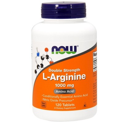 L-arginina, 1000 mg de Now Foods now suplementos NOW-00035 Aminoácidos salud.bio