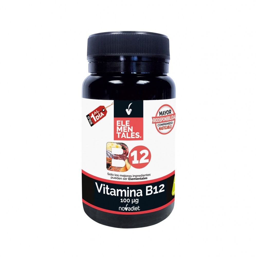 Vitamina B12 100 μg - Elementales de Novadiet Novadiet 535120 Vitamina B salud.bio