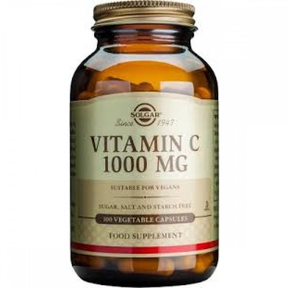 Vitamina C 1000 mg, Cápsulas Vegetales de Solgar SOLGAR  Vitamina C salud.bio