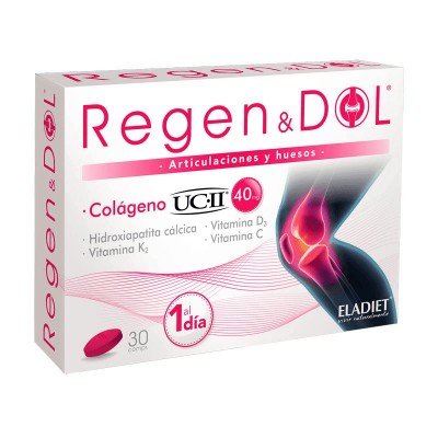 Regen & Dol Colágeno UC-II 40mg Eladiet 30 Comprimidos ELADIET Elaborados Dieteticos, s.a.  Articulaciones, Huesos, Tendones ...