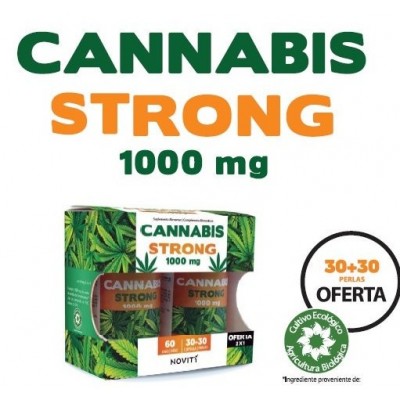 Novity Cannabis Strong 1000mg 30 + 30 cápsulas Novity de Diedmed Dietmed 9999000000296 Plantas Medicinales salud.bio