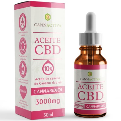 Aceite de Cañamo 10% CBD 30 ml de Cannactiva Cannactiva Aceite 10% 30ml Plantas Medicinales salud.bio