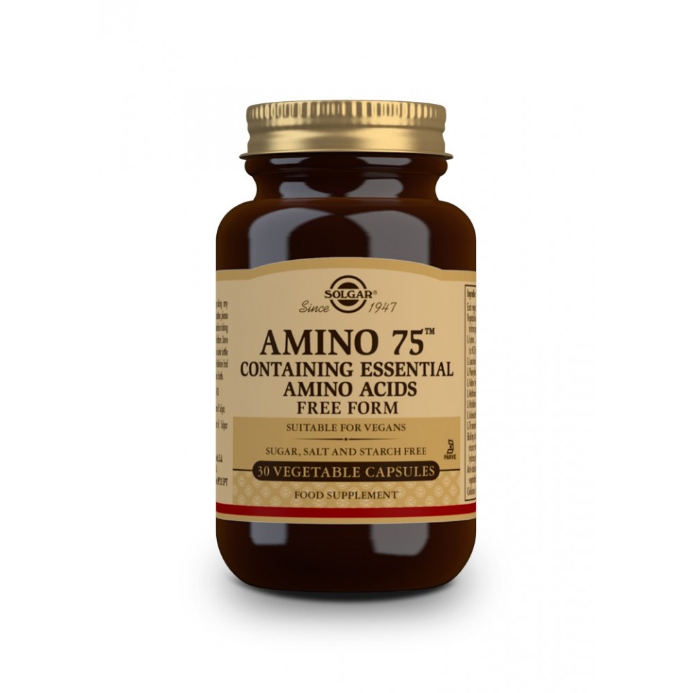 Amino 75 aminoacidos esenciales de Solgar SOLGAR  Aminoácidos salud.bio
