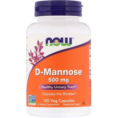 D-Manosa, 500 mg, 120 cápsulas vegetarianas de Now Foods now suplementos NOW-02811 Bienestar urinario. Ayuda en el bienestar ...