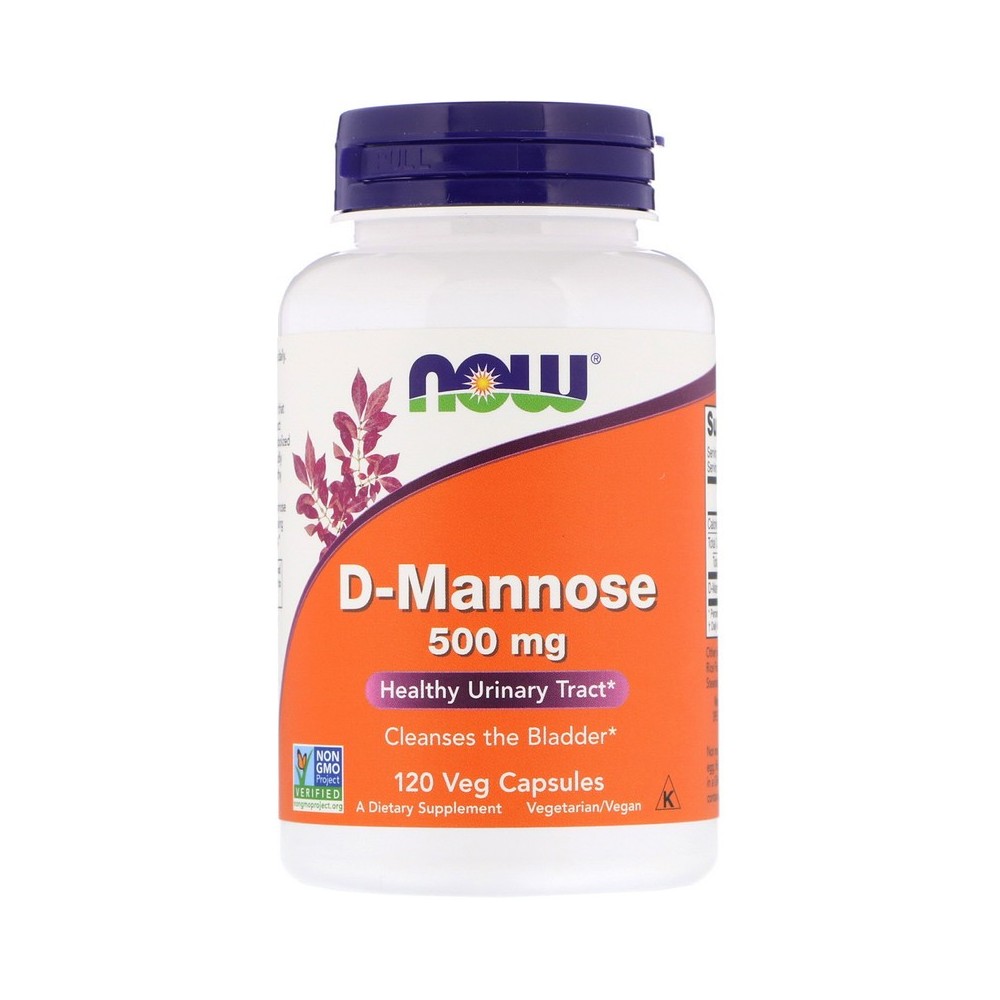 D-Manosa, 500 mg, 120 cápsulas vegetarianas de Now Foods now suplementos NOW-02811 Bienestar urinario. Ayuda en el bienestar ...