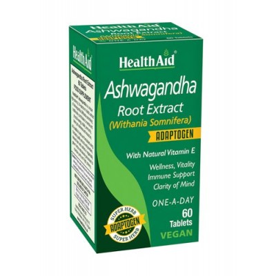 Ashwagandha (Withania somnifera) root extract de HealthAid Health Aid 804003 Estados emocionales, ansiedad, estrés, depresión...