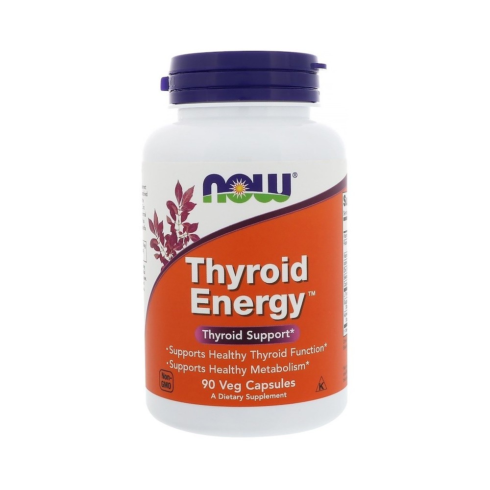 Energia tiroidea, cápsulas vegetales de Now Foods now suplementos  Tiroides salud.bio