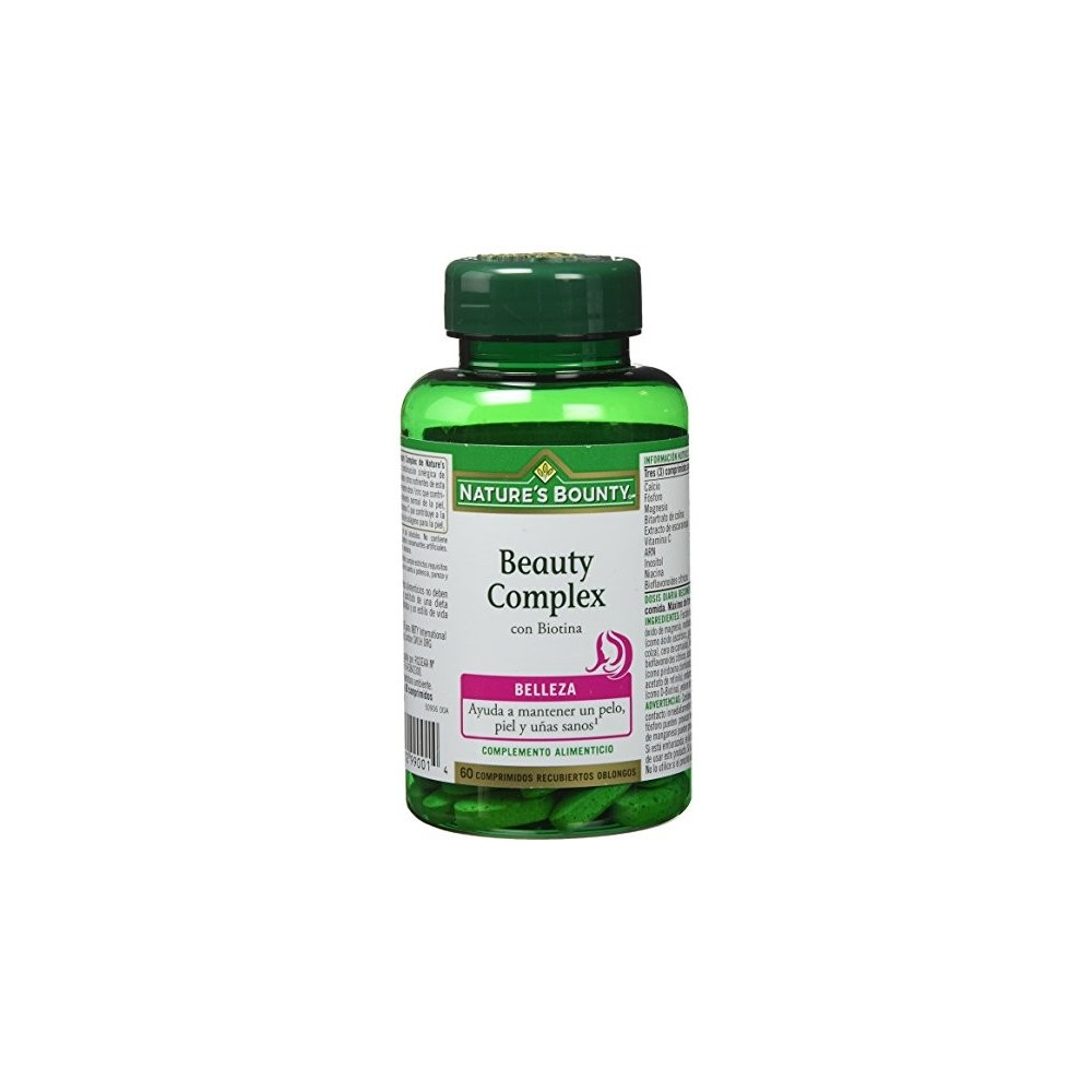 Beauty Complex con Biotina 60 Comprimidos Nature's Bounty Nature's Bounty 03598 Inicio salud.bio