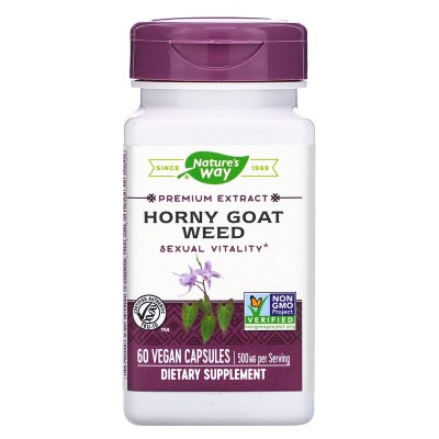 Semilla de Horny Goat, Estandarizado, 60 Cápsulas de Nature's Way Nature`s Way NWY-15311 Libido hombre y mujer salud.bio