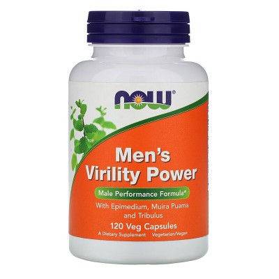 Men's Virility Power, 120 cápsulas vegetales de Now Foods now suplementos  Libido hombre y mujer salud.bio