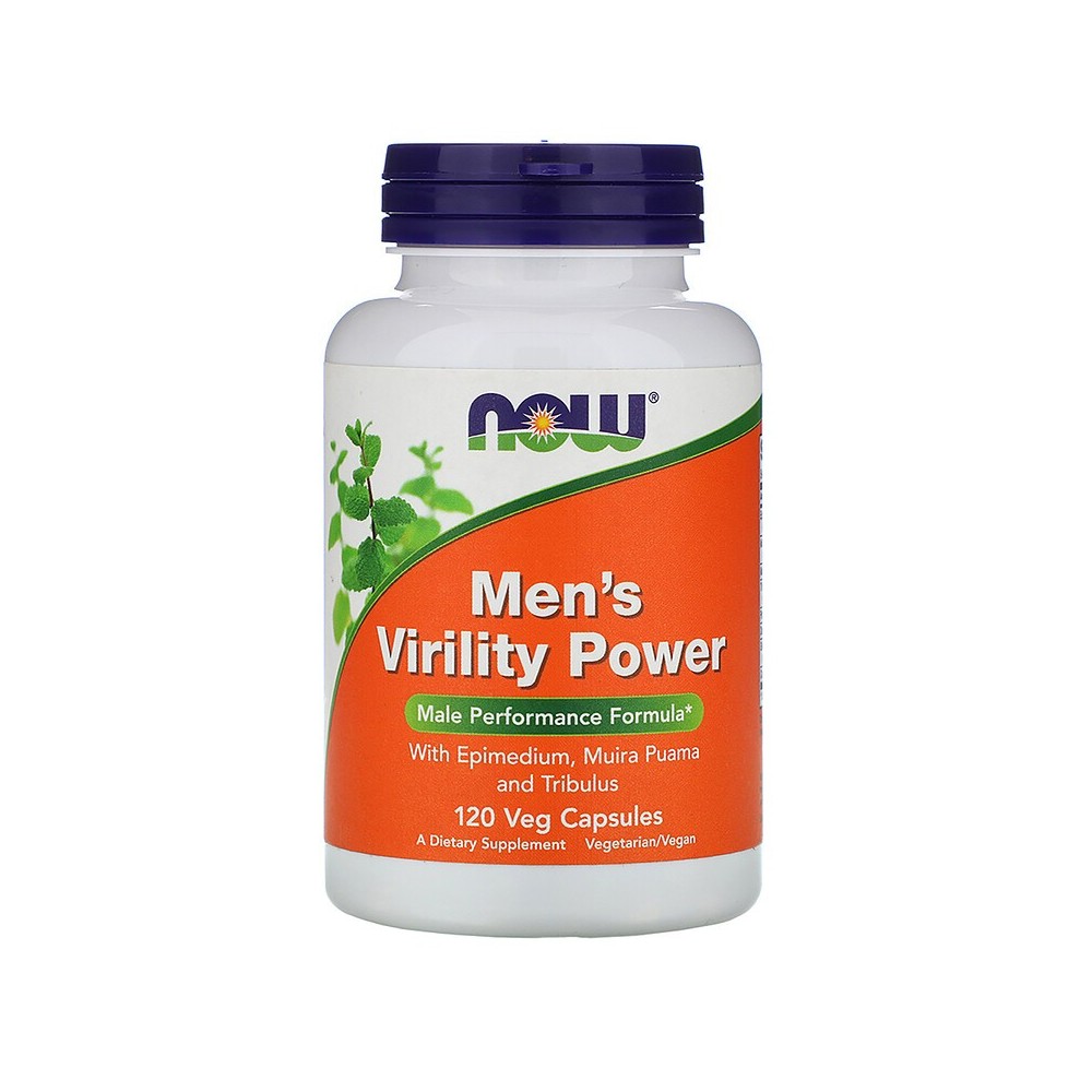 Men's Virility Power, 120 cápsulas vegetales de Now Foods now suplementos  Libido hombre y mujer salud.bio