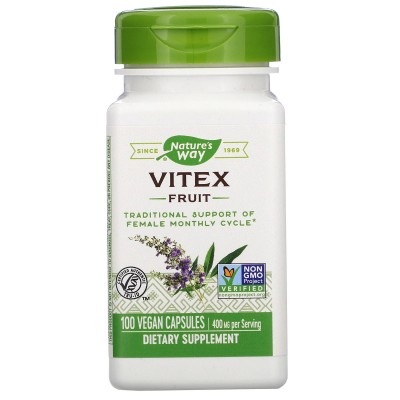 Vitex Fruit, 400 mg, Vegan Cápsulas de Nature's Way Nature`s Way vitex fruit Especial Mujer salud.bio