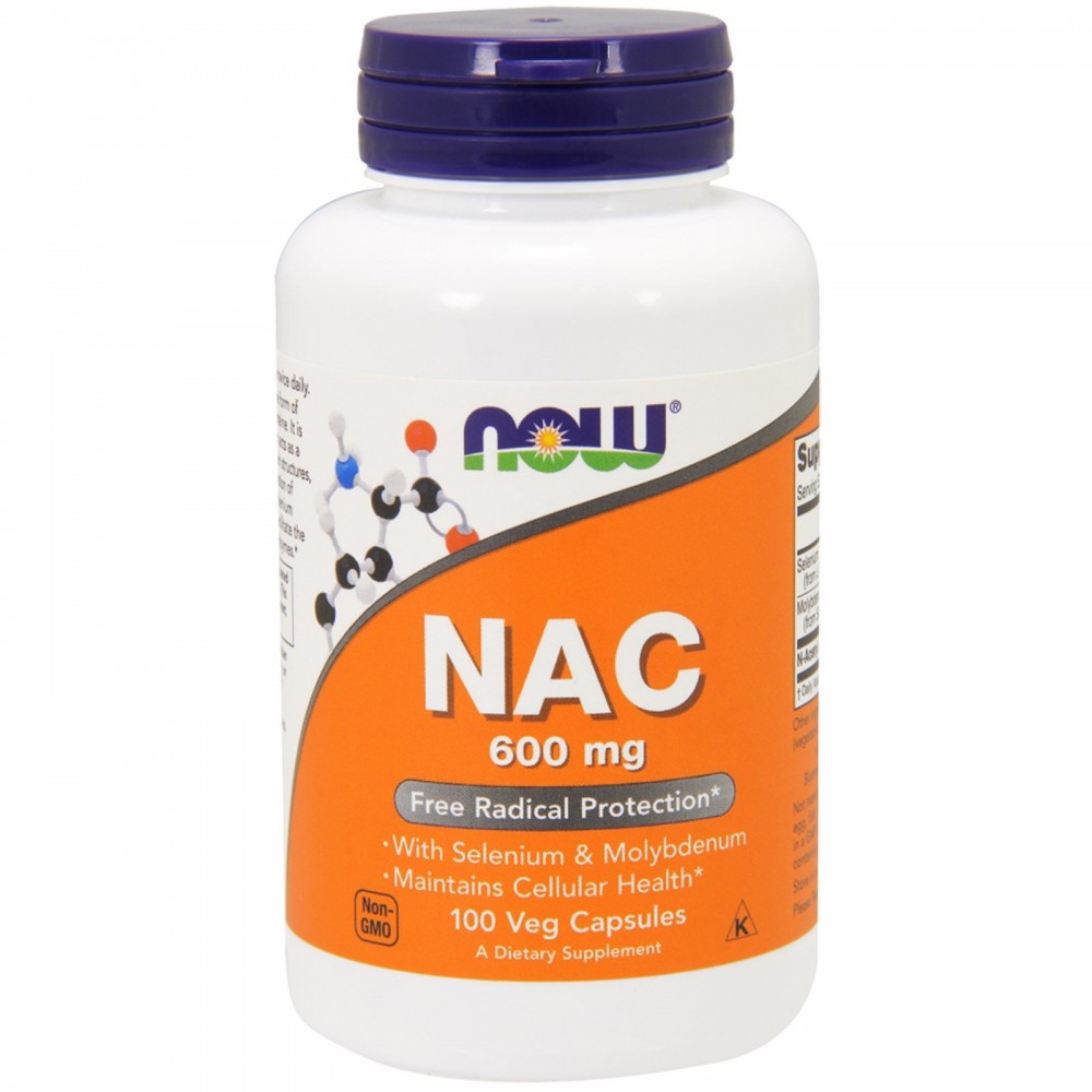 NAC, N-Acetil-Cisteína 600mg de Now Foods now suplementos  Complementos Alimenticios (Suplementos nutricionales) salud.bio