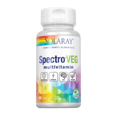Spectro multi Vitaminas y Minerales 60 cap vegan SOLARAY 4780 Vitaminas y Multinutrientes salud.bio