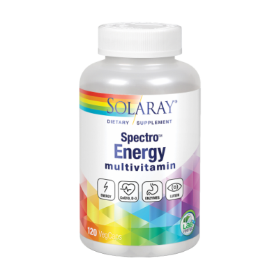 Spectro Energy 120 Caps. mult-vitam-mineral vegano de solaray SOLARAY 26202 Vitaminas y Minerales salud.bio