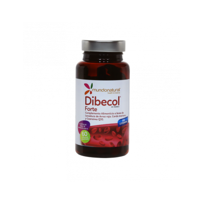 Dibecol Forte 60 caps de Mundo Natural  8437011627025 Ayudas niveles Colesterol y Trigliceridos salud.bio