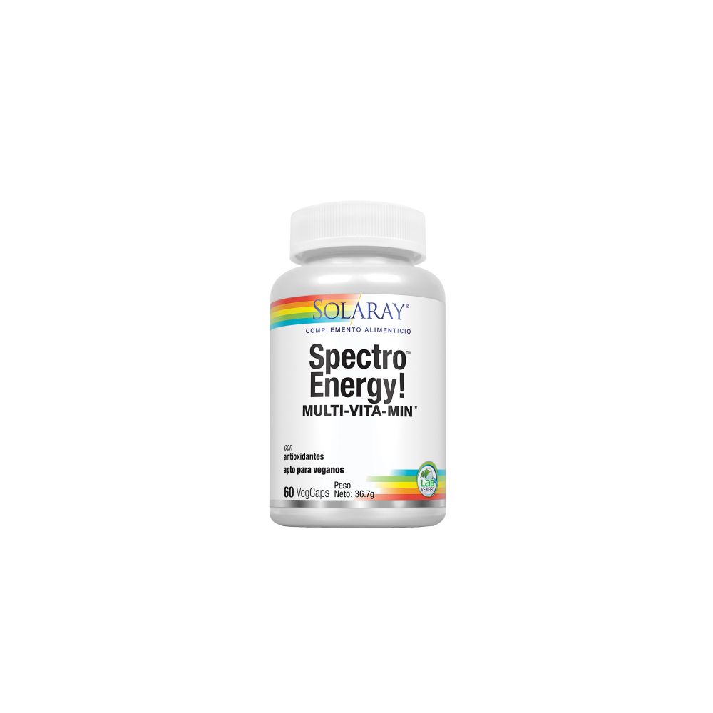 Spectro Energy 60 Caps. mult-vitam-mineral vegano SOLARAY 43723 Vitaminas y Minerales salud.bio
