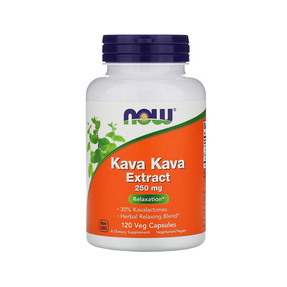 Extracto de Kava Kava, 250 mg, 120 cápsulas vegetales de Now Foods now suplementos NOW-04717 Estados emocionales, ansiedad, e...