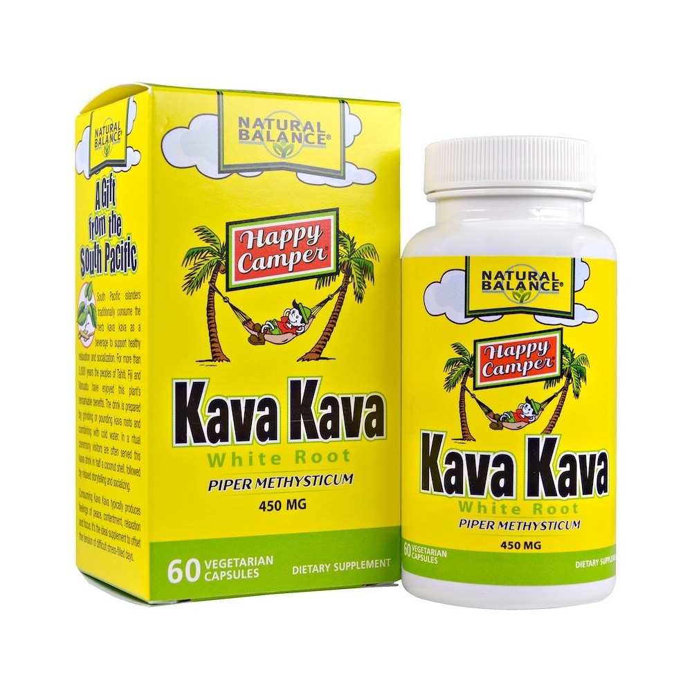 Kava Kava White Root, 450 mg, 60 Vegetarian Capsules de Natural Balance now suplementos NTB-13754 Estados emocionales, ansied...