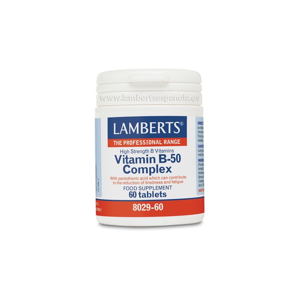 Complejo Vitamina B-50 Complex Lambert Profesional Lamberts Española S.L. 8029-60 Vitamina B salud.bio
