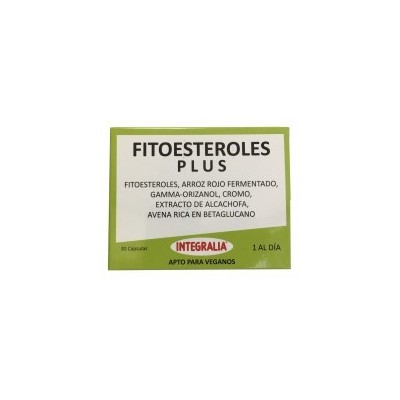 Fitoesteroles Plus 30 cápsulas de Integralia INTEGRALIA 382 Ayudas niveles Colesterol y Trigliceridos salud.bio