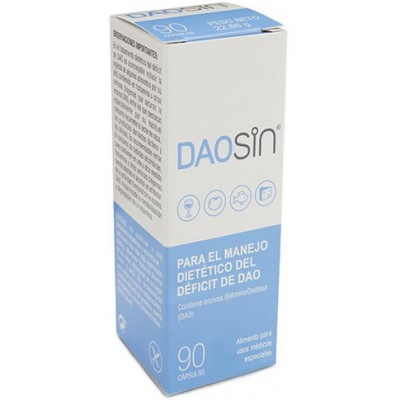 DAOSIN® 90 cápsulas Para el manejo dietético del Déficit de DAO (Intolerancia a la histamina) Salengi 8437013094580 Ayudas ap...