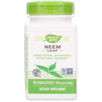 Neem Leaf, 475 mg, 100 Vegan Capsules de Nature's Way Nature`s Way NWY-15120 Ayudas aparato Digestivo salud.bio