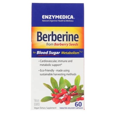 Berberine (Barberry) en 60 cápsulas de Enzymedica Paradise ENZ-10083 Ayuda Glucemia y Diabetes salud.bio