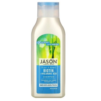 Pure Natural Shampoo, restaurador de Biotina, 16 fl oz (473 ml) de Jason Natural JĀSÖN JAS-07005 Jabones y Geles Naturales sa...