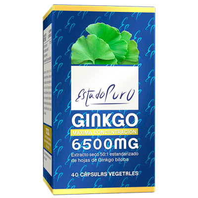 Ginkgo 6500mg 40 cápsulas de TonGil Tongil (Estado Puro) M06 Sistema circulatorio salud.bio