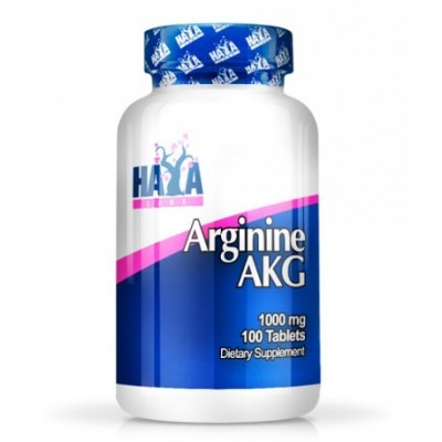 Arginina AKG 1000 mg - 100 Tabletas de Haya labs Haya Labs LLC 15525 Aminoácidos salud.bio