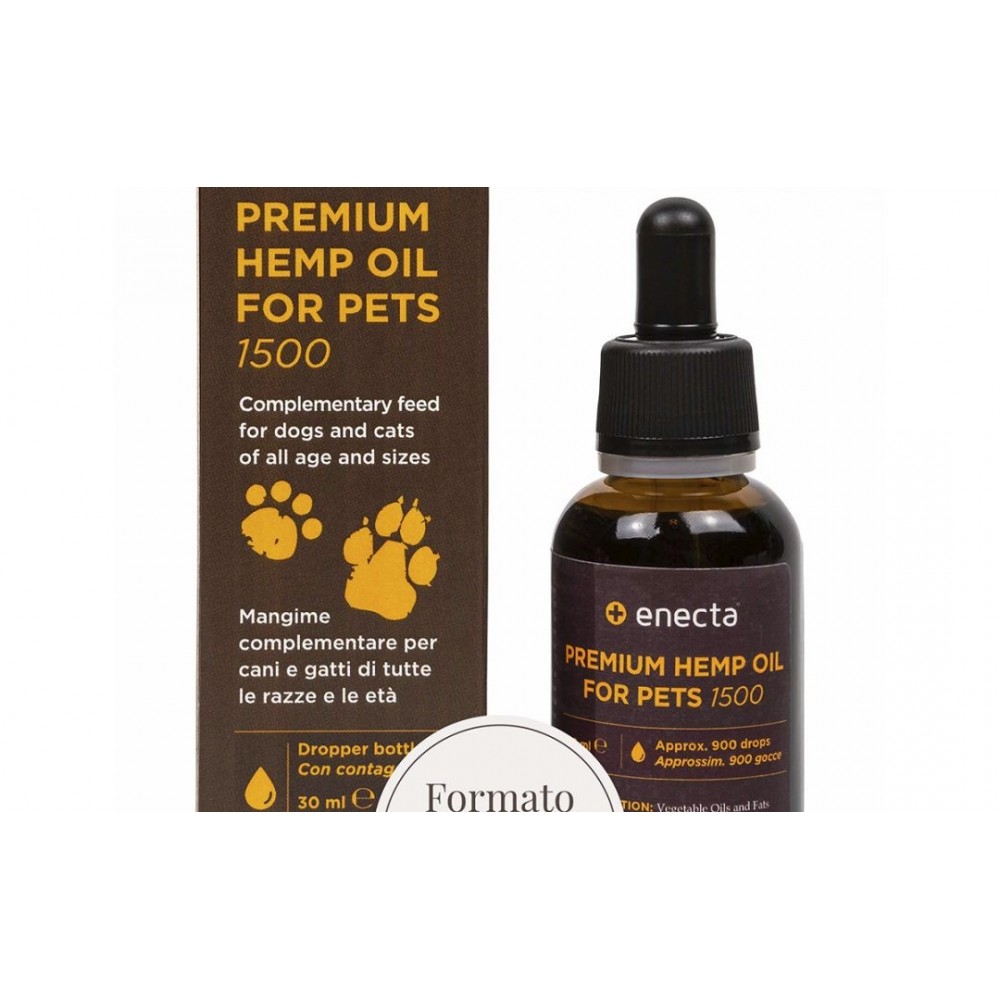 PREMIUM HEMP OIL for Pets 500 – Aceite de Cáñamo para mascotas 500 mg, de enecta enecta 1001 Estractos y tinturas  salud.bio