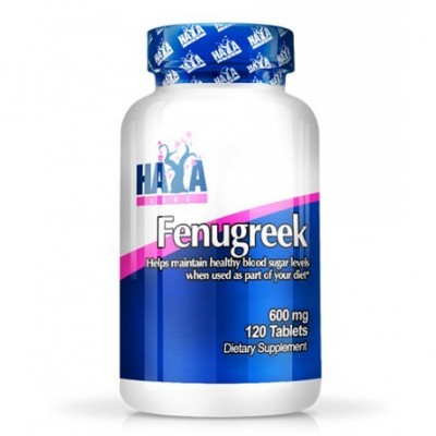 Fenogreco (Fenugreek Alholvas) 600 mg - 120 Tabs de Haya labs Haya Labs LLC 15400 Ayuda Glucemia y Diabetes salud.bio