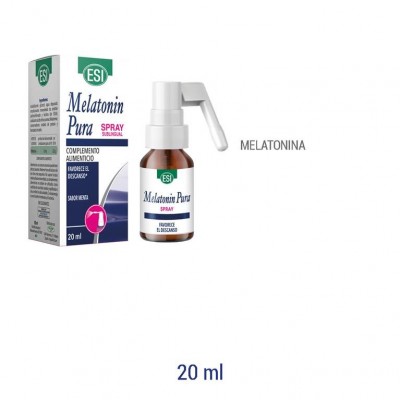 Melatonin pura Spray 1 mg (20ML) de ESI ESI LABORATORIOS 19011020 insomnio y descanso salud.bio