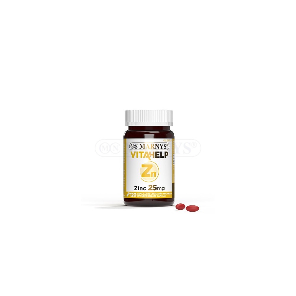 Zinc 25 mg Línea VITAHELP de Marnys Marnys MN808 Vitaminas y Minerales salud.bio